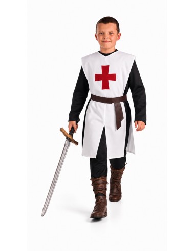 Costume de Templier Casaque Taille Unique | Costumes pour Enfants Le Roi du Carnaval